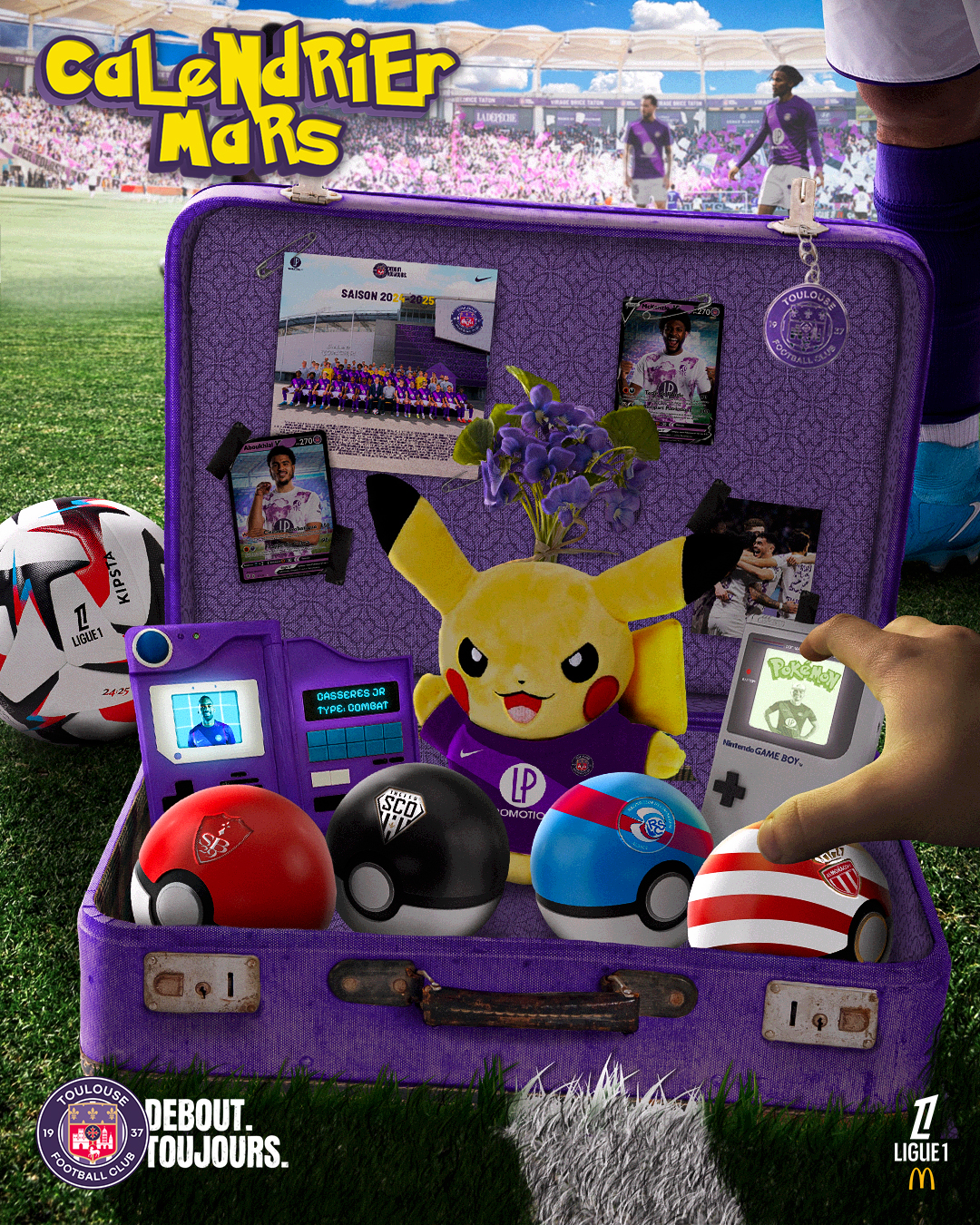 Calendrier Mars Pokeball